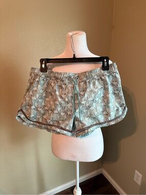 Prana floral green shorts